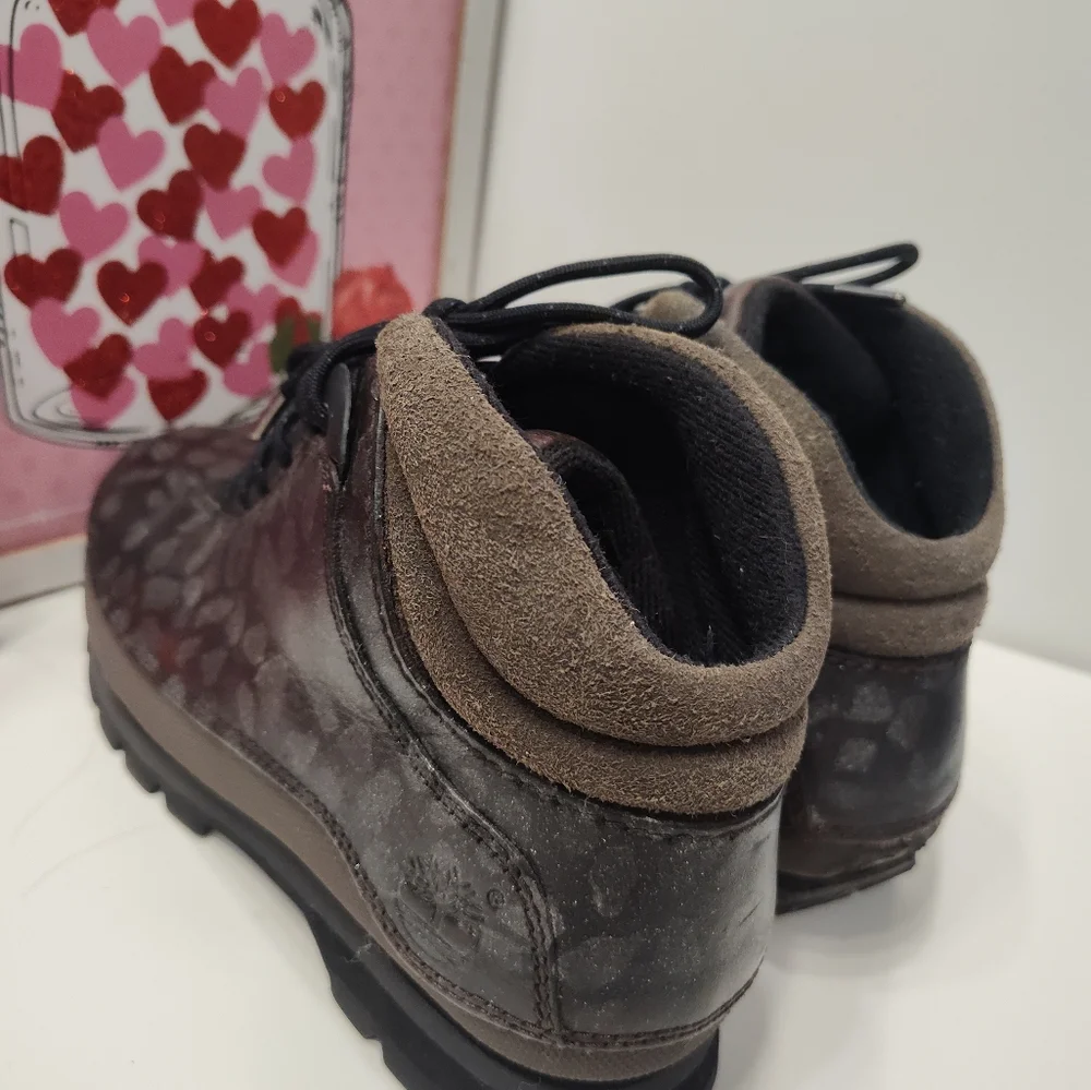 🖤 Vintage Y2K Timberland Euro Hiker Multicolor Lace Up Ankle Boots, Black, 7 - Picture 14 of 16
